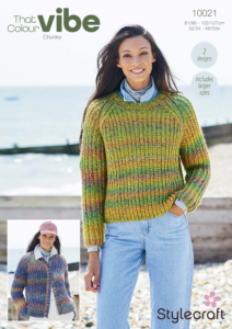 Stylecraft Sweater & Cardigan in That Colour Vibe Chunky 10021