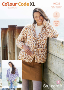 Stylecraft Cardigans in Colour Code Super Chunky 10032