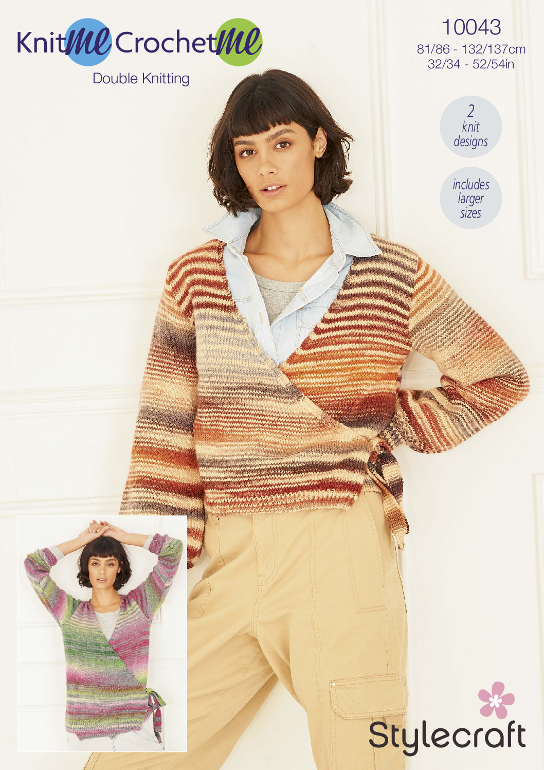 Stylecraft Wrap Cardigans in Knit Me, Crochet Me DK 10043