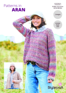 Stylecraft Sweater & Cardigan in Grace & Impressions Aran 10091