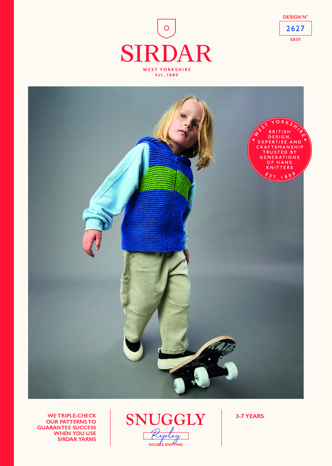 Slope Style Gilet in Sirdar Snuggly Replay DK (2627)