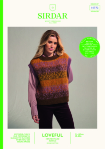 Volcanic Vest in Sirdar Loveful 100% Recycled Acrylic DK (10772)