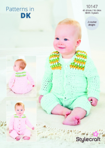 Stylecraft Crochet Onesies in Squeeze Me DK 10147