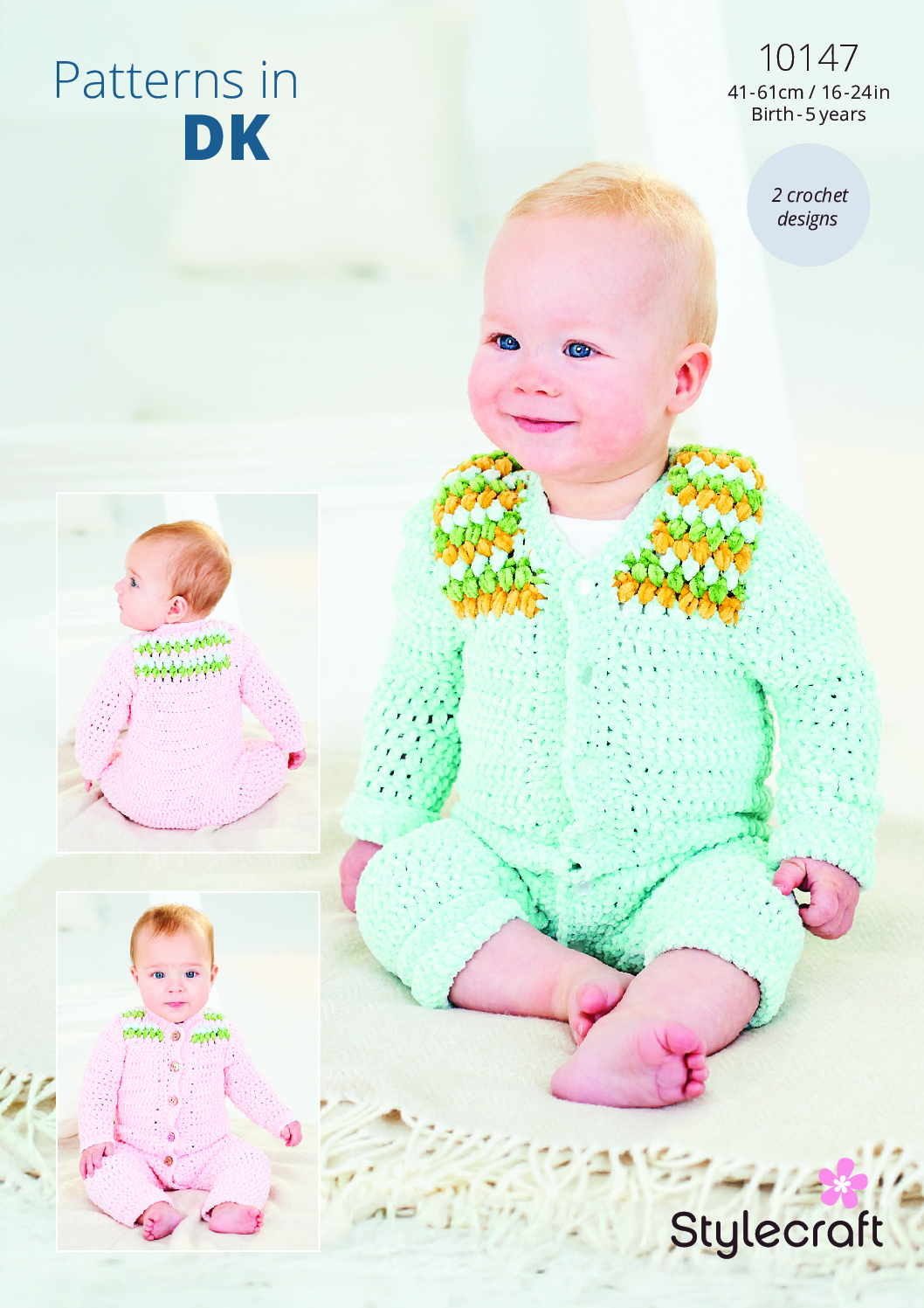 Stylecraft Crochet Onesies in Squeeze Me DK 10147