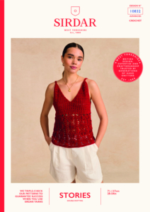 Shelly Strappy Crochet Top in Sirdar Stories DK (10832)