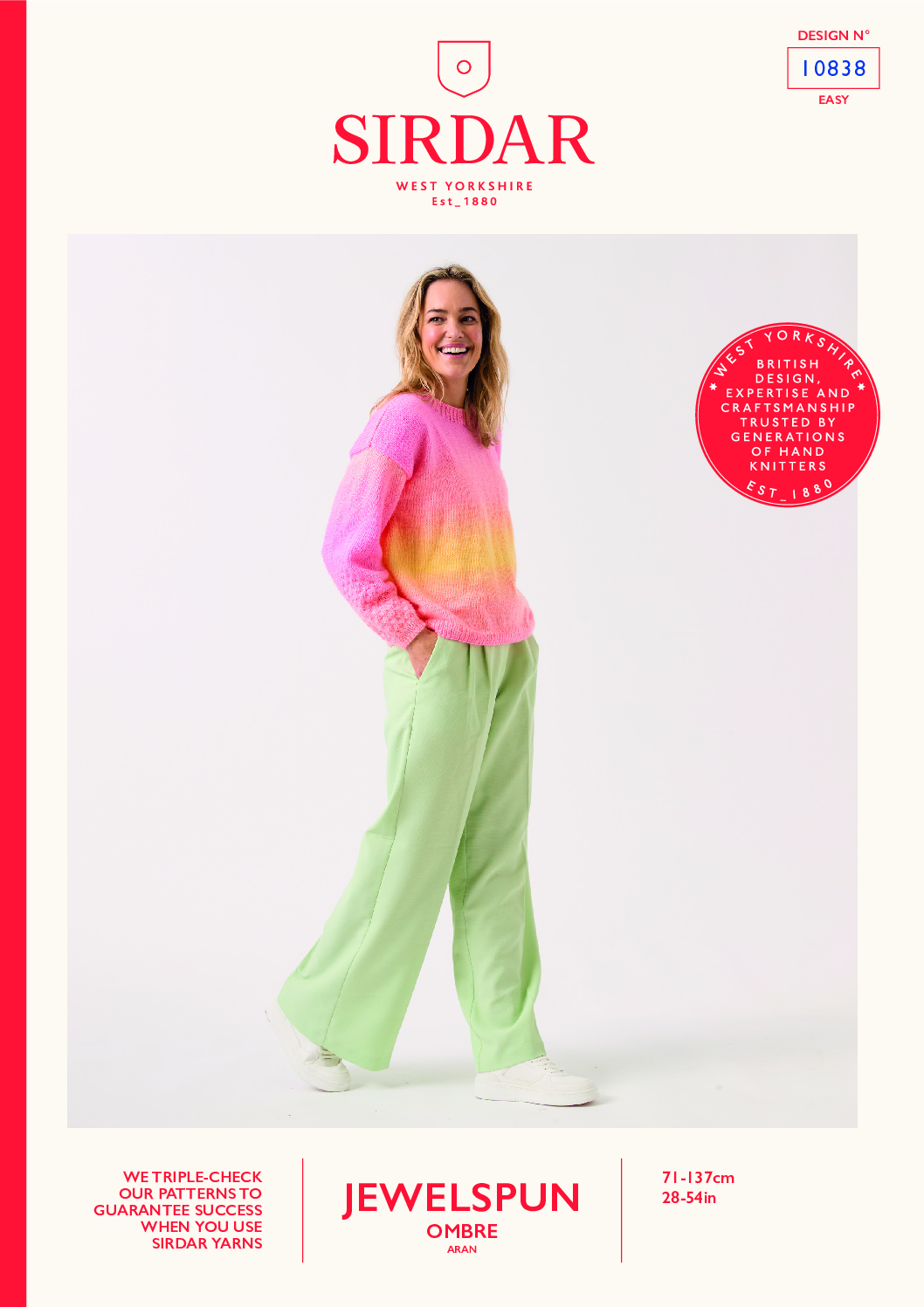 Sleeve Appeal Sweater in Sirdar Jewelspun Ombre Aran (10838)