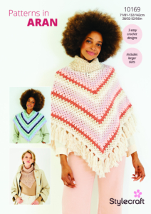 Stylecraft Crochet Ponchos & Dickie in Grace & Serene Aran 10169