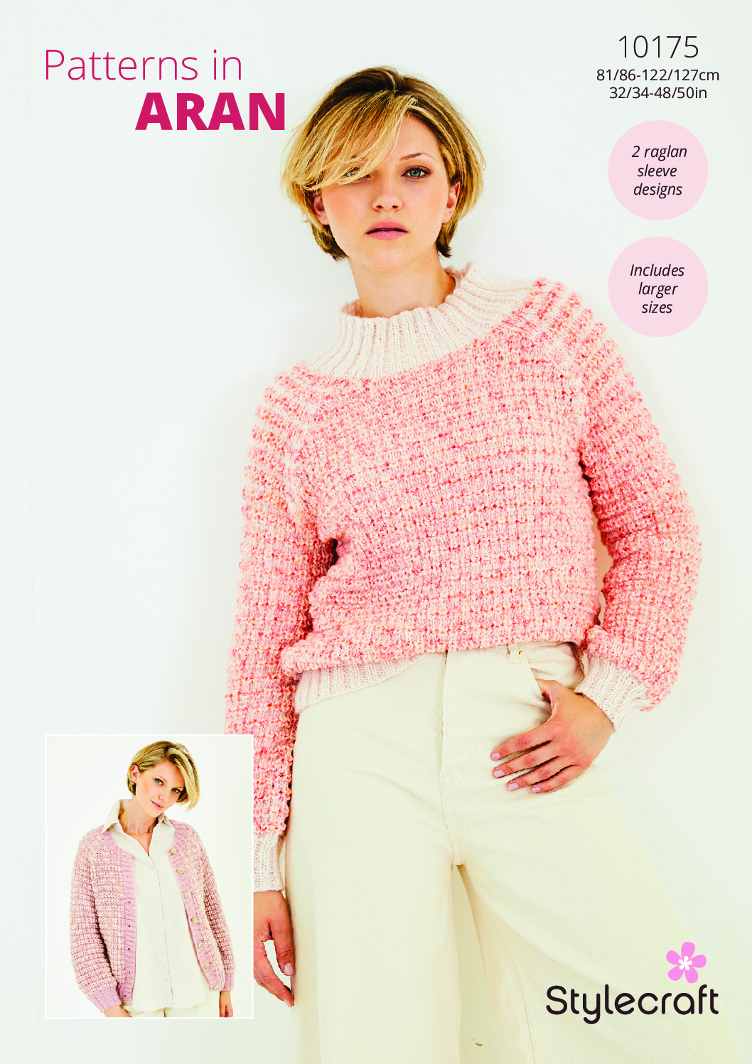 Stylecraft Sweater & Cardigan in Grace & Serene Aran 10175