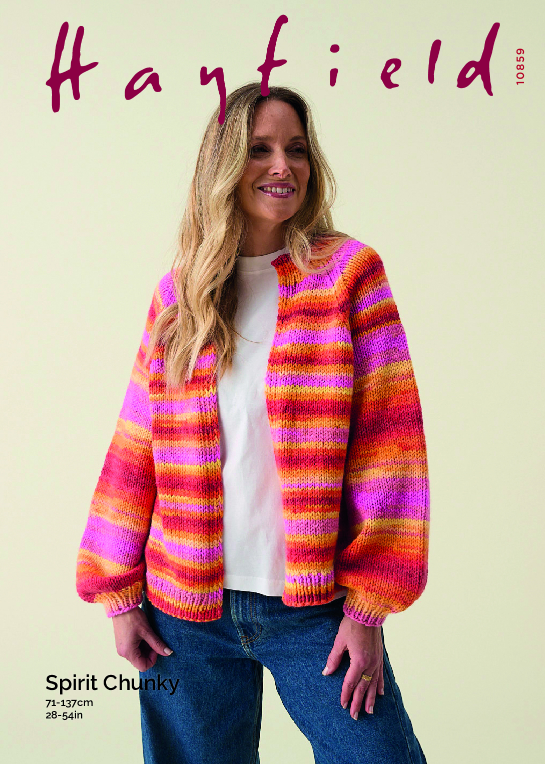 One Piece Raglan Cardigan in Hayfield Spirit Chunky (10859)