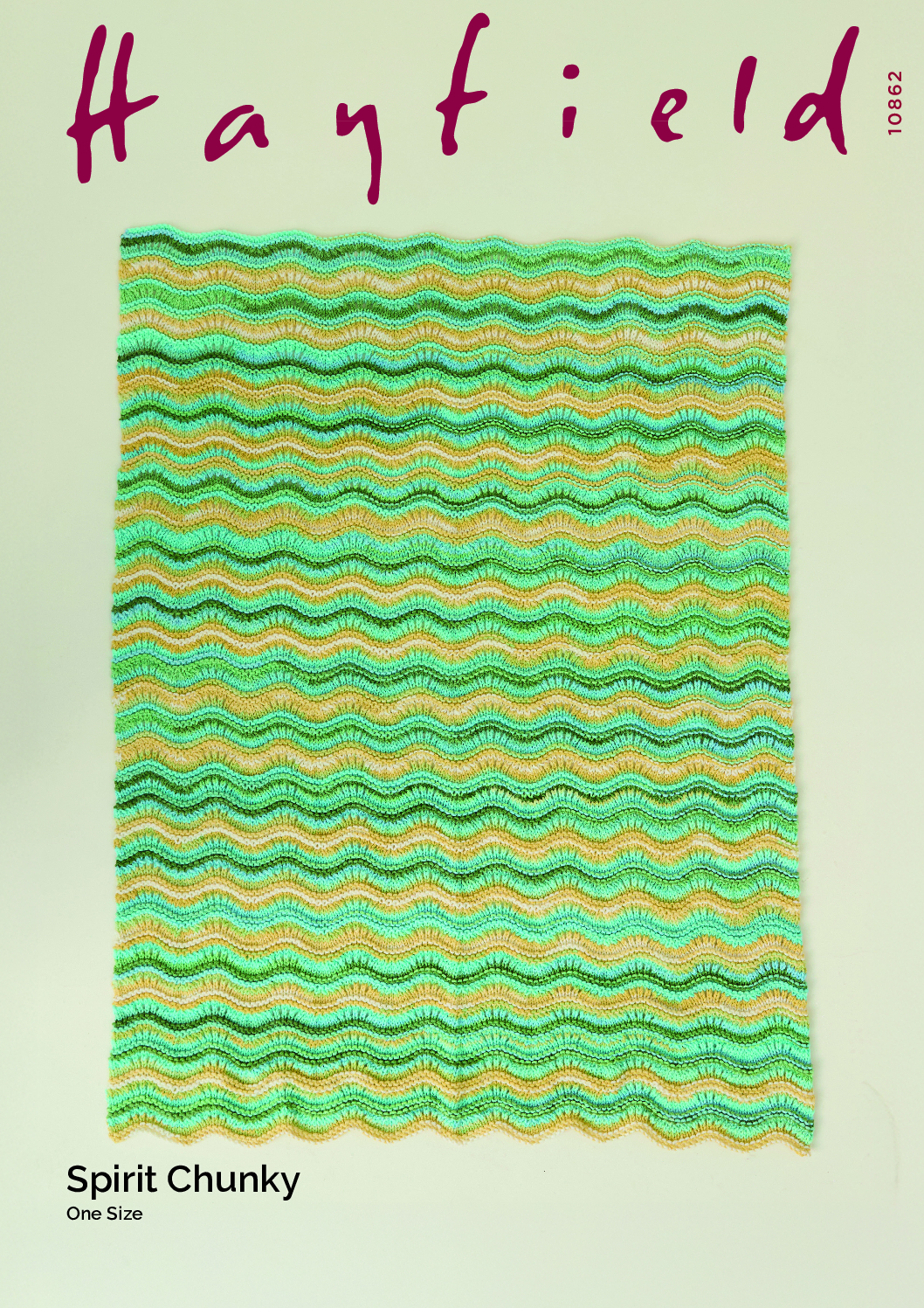 Wave Knit Blanket in Hayfield Spirit Chunky (10862)