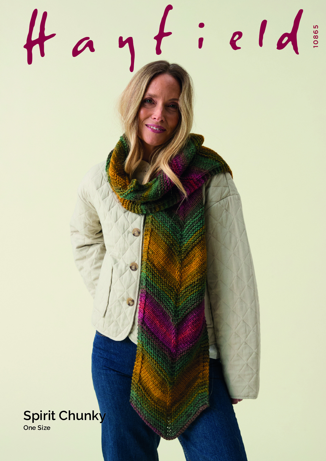 Chevron Scarf in Hayfield Spirit Chunky (10865)
