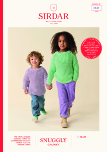 Scandi Rib Sweater in Sirdar Snuggly Chunky (2631)