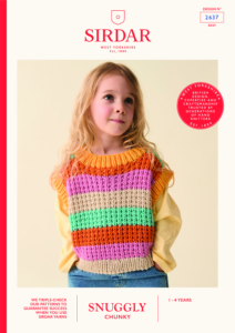 Colour Pop Pullover in Sirdar Snuggly Chunky (2637)