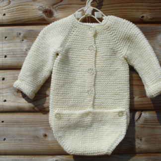 Baby Romper 0-6 months - Cream