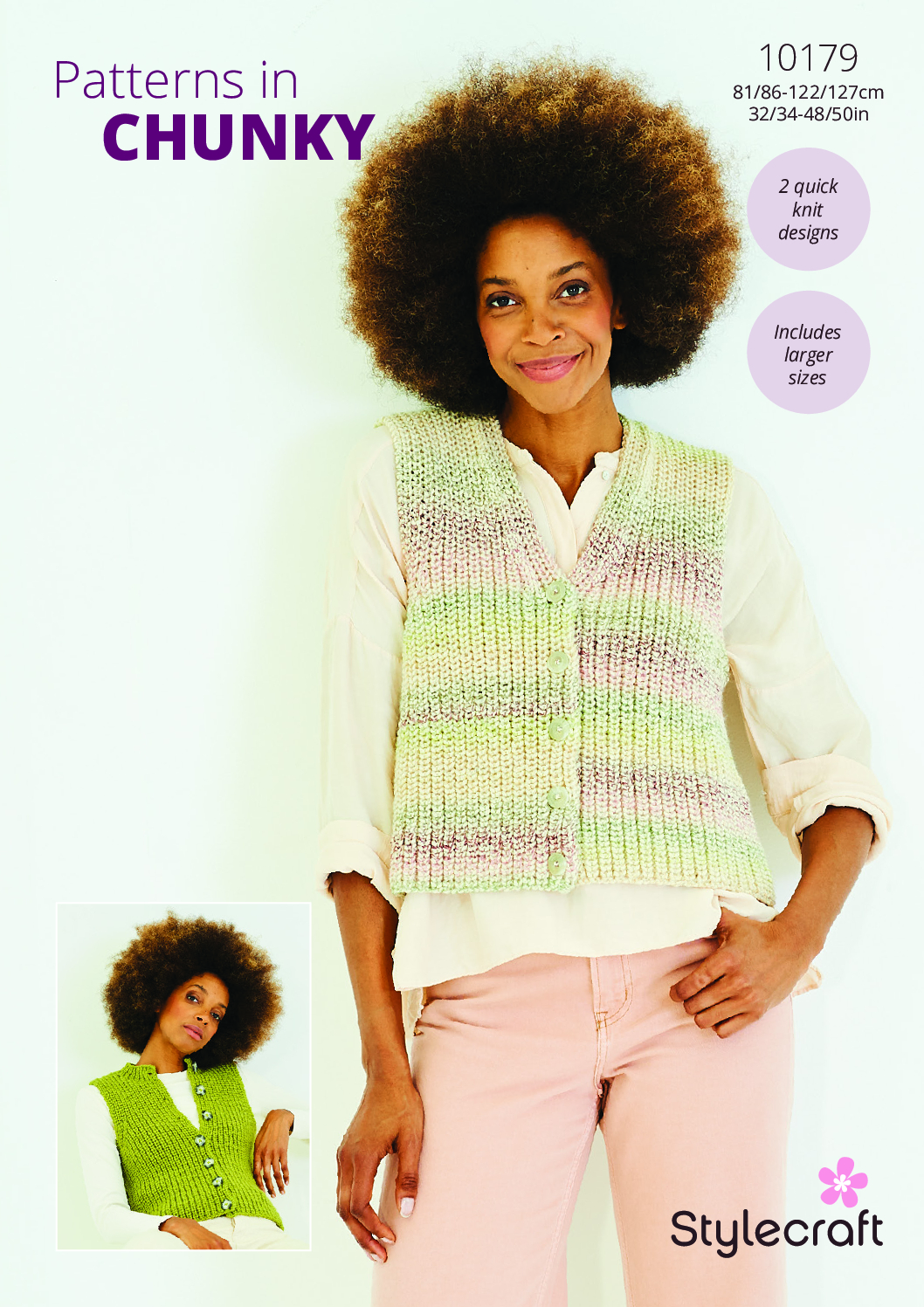 Stylecraft Waistcoats in Softie & Moorland Chunky 10179