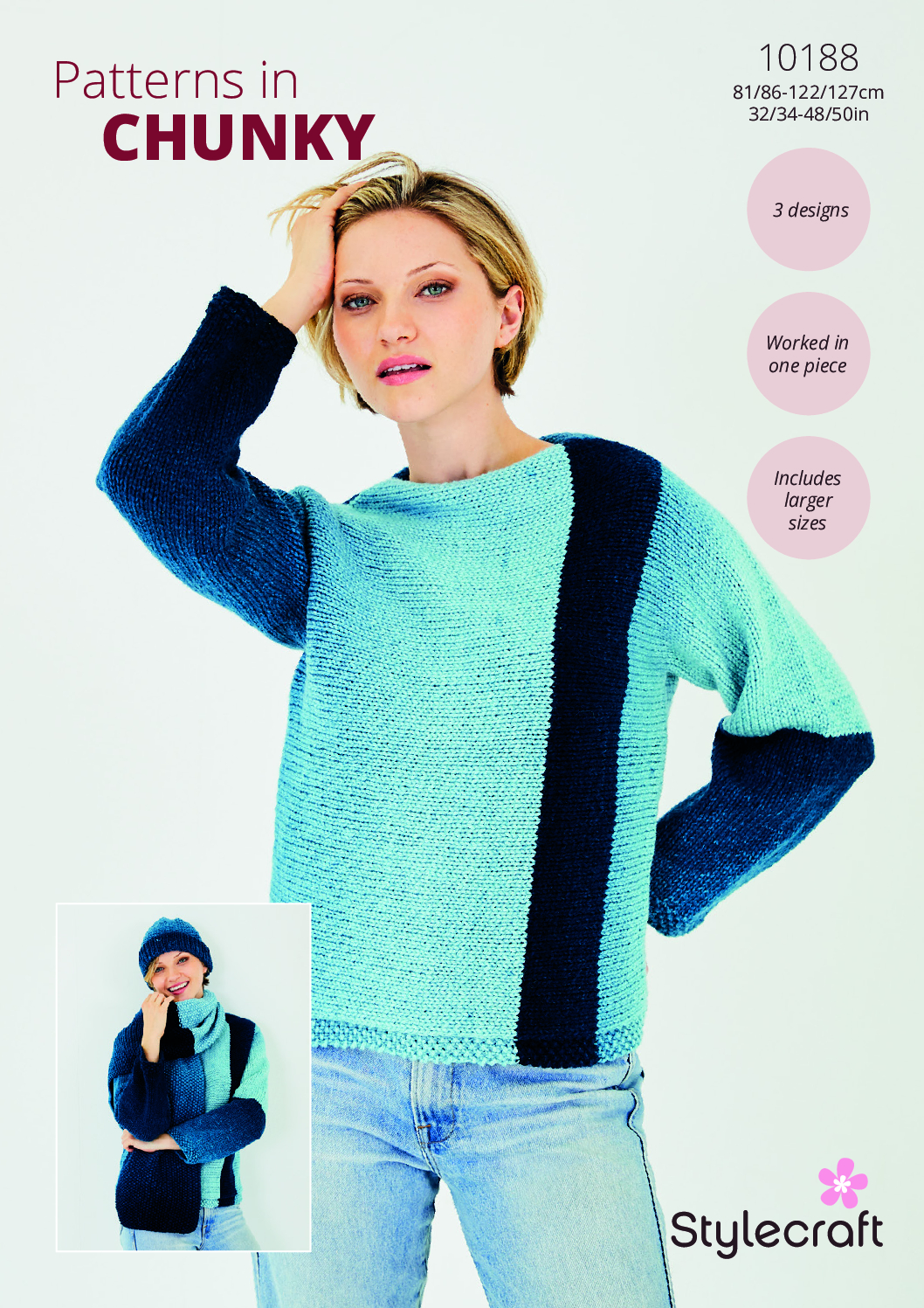 Stylecraft Sweater, Hat & Scarf in Horizon Chunky 10188