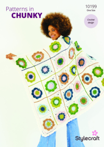 Stylecraft Cosy Garden Blanket in Softie Chunky 10199