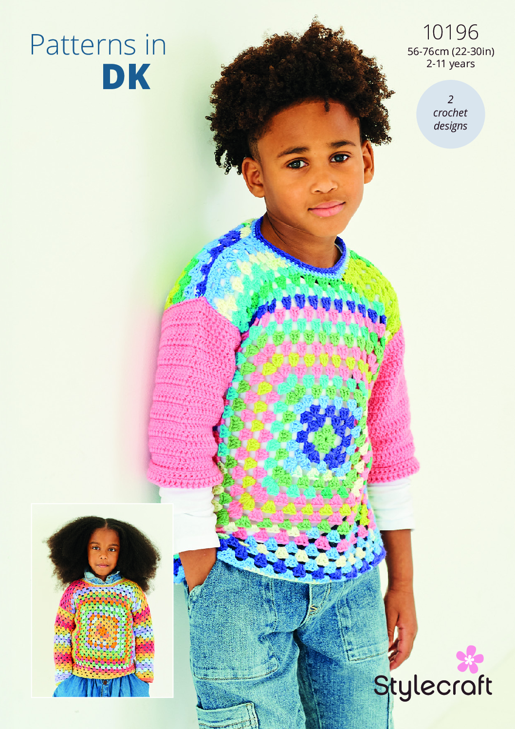 Stylecraft Crochet Sweaters in Wondersoft Merry Go Round DK/Special DK 10196