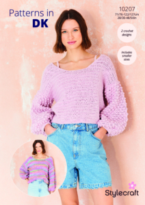 Stylecraft Crochet Sweaters in Cotton Twist DK/Colour Burst DK 10207