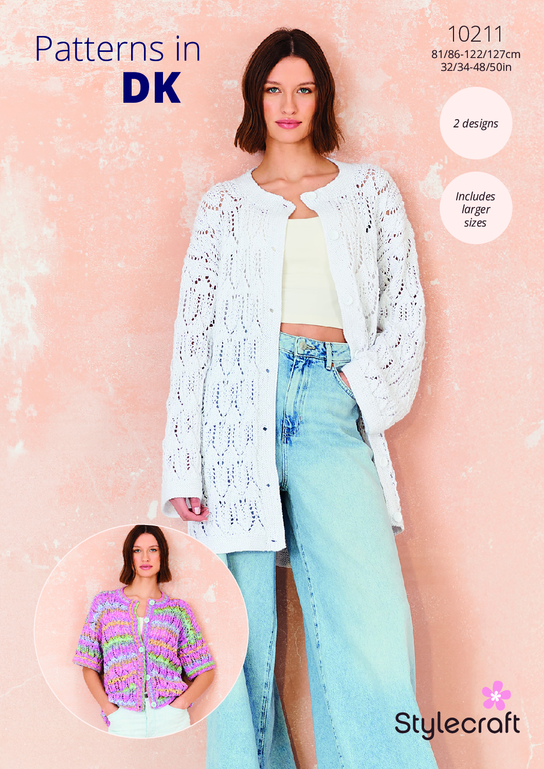 Stylecraft Cardigan & Coat in Cotton Twist DK/Colour Burst DK 10211