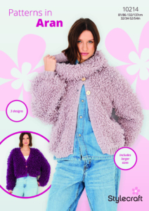 Stylecraft Loopy Stitch Cardigans & Snood in Special Aran 10214