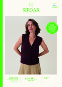 Beehive Rib Vest in Sirdar Loveful Bio Blend DK (10917)