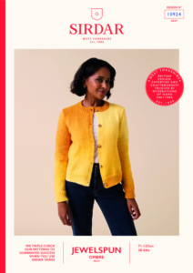 Off-Set Ombre Cardigan in Sirdar Jewelspun Ombre Aran (10924)