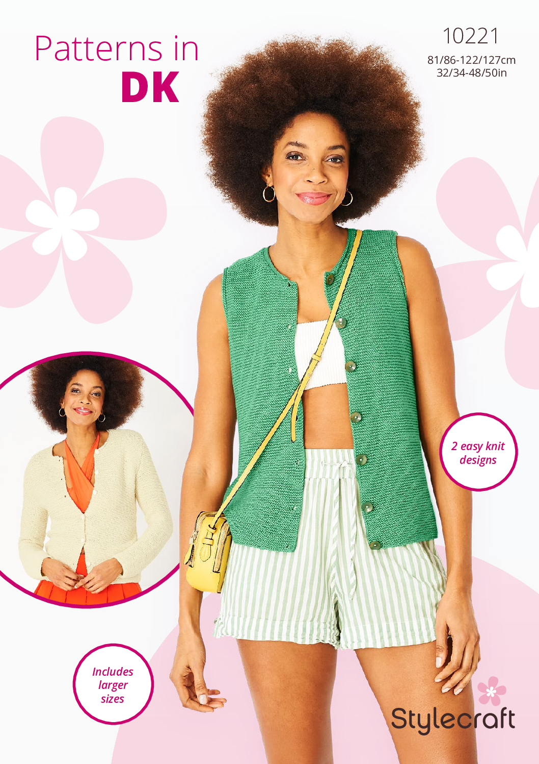 Stylecraft Cardigan & Top in Naturals - Bamboo & Cotton DK 10221