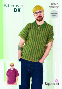 Stylecraft Striped & Plain Tops in Bambino DK 10227