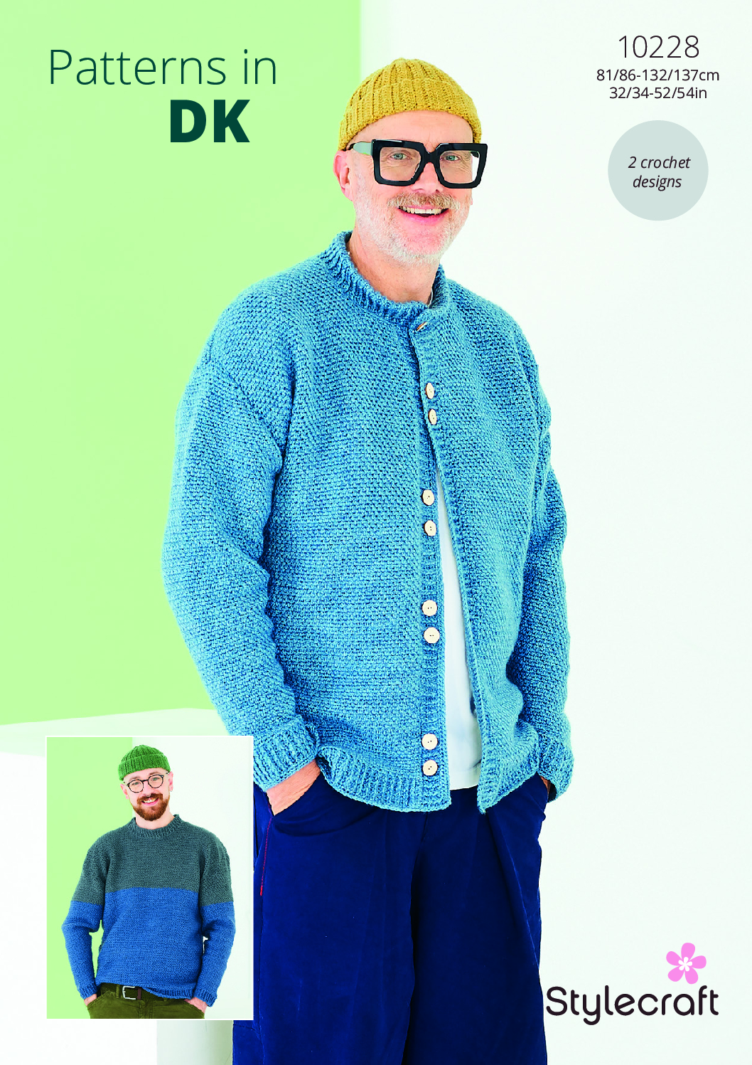 Stylecraft Sweater & Cardigan in Bambino DK & Highland Heathers DK 10228