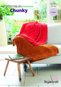 Stylecraft Blankets in Chenille Chunky 10246