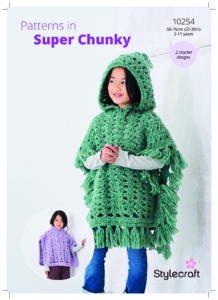 Stylecraft Crochet Ponchos in Cloudlike Super Chunky 10254