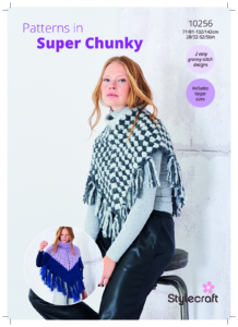 Stylecraft Crochet Ponchos in Cloudlike Super Chunky 10256