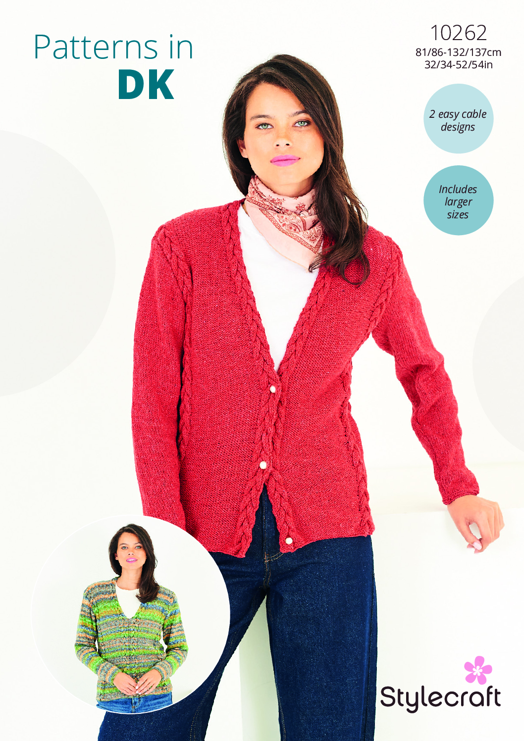 Stylecraft Cardigan & Sweater in ReCreate & Colour Burst DK 10262