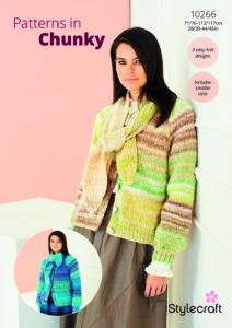Stylecraft Cardigans & Scarves in Dream Cloud Chunky 10266