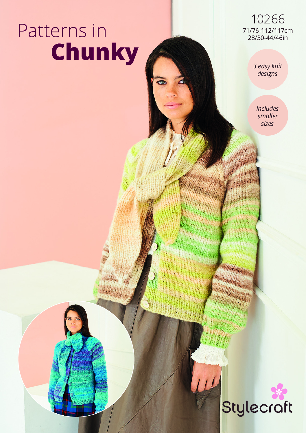Stylecraft Cardigans & Scarves in Dream Cloud Chunky 10266