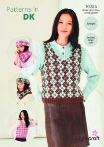 Stylecraft Fair Isle Tank, Hat & Cowl in Life DK/Naturals Pure Wool 10285