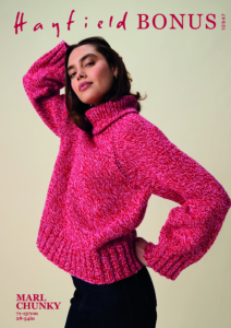 Meld Roll Neck Sweater in Hayfield Bonus Marl Chunky (10947)