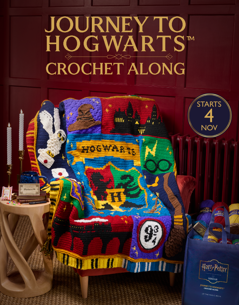 Harry Potter™ Journey to Hogwarts Crochet Along Official Yarn Pack by Sirdar